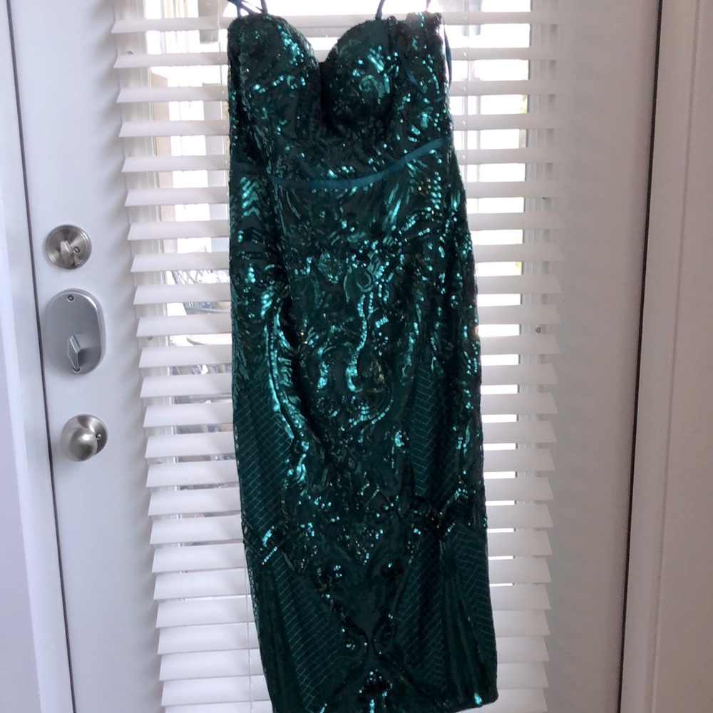 Evening sequin dress